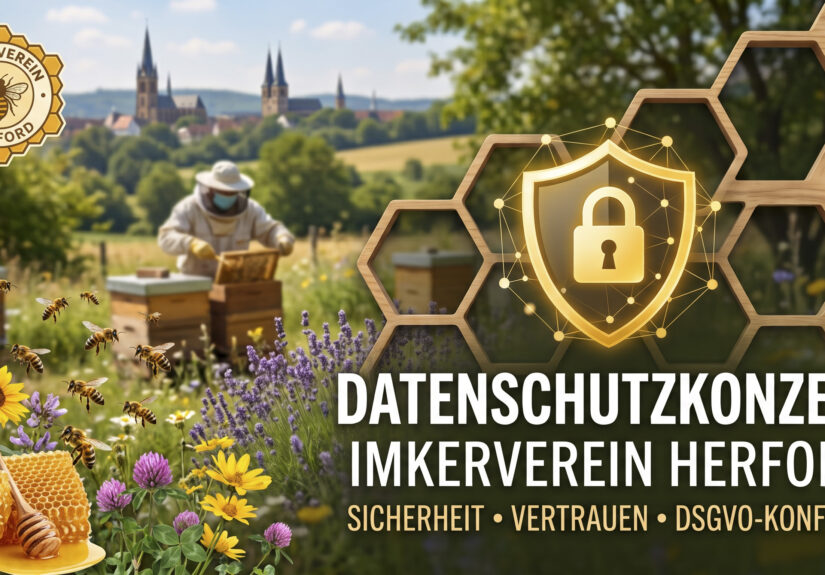 Datenschutzkonzept des Imkervereins Herford – DSGVO-konforme Sicherheit und Vertrauen für Vereinsmitglieder.